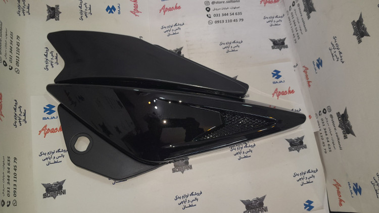 قاب ( درب ) بغل موتور پالس ls 135 ال اس رنگ مشکی شرکتی